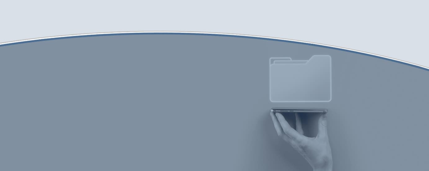 Ordner Hologramm von handy